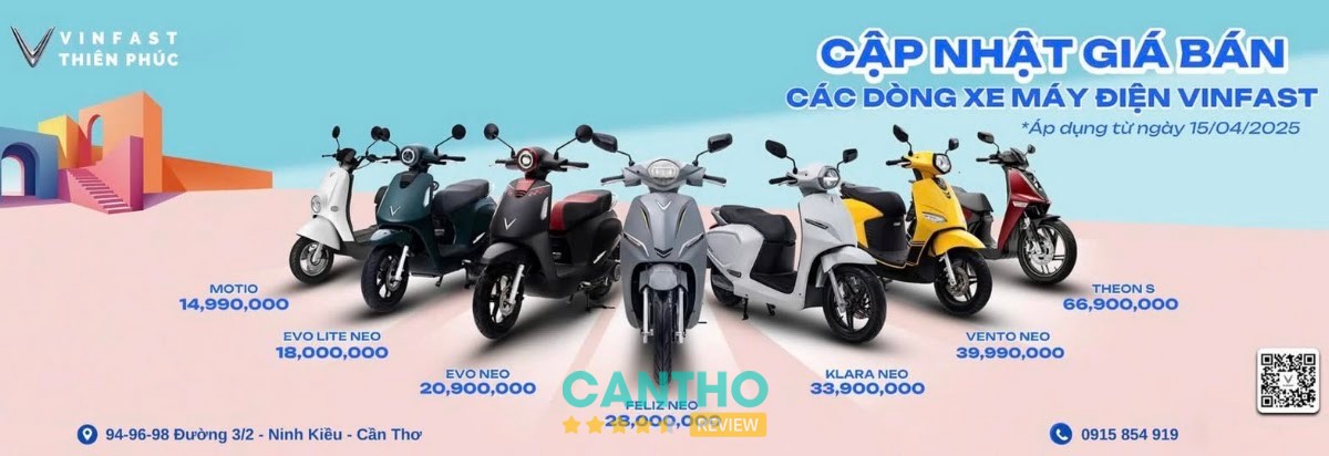 VinFast Thiên Phúc Cần Thơ Xe Máy Điện Tân An