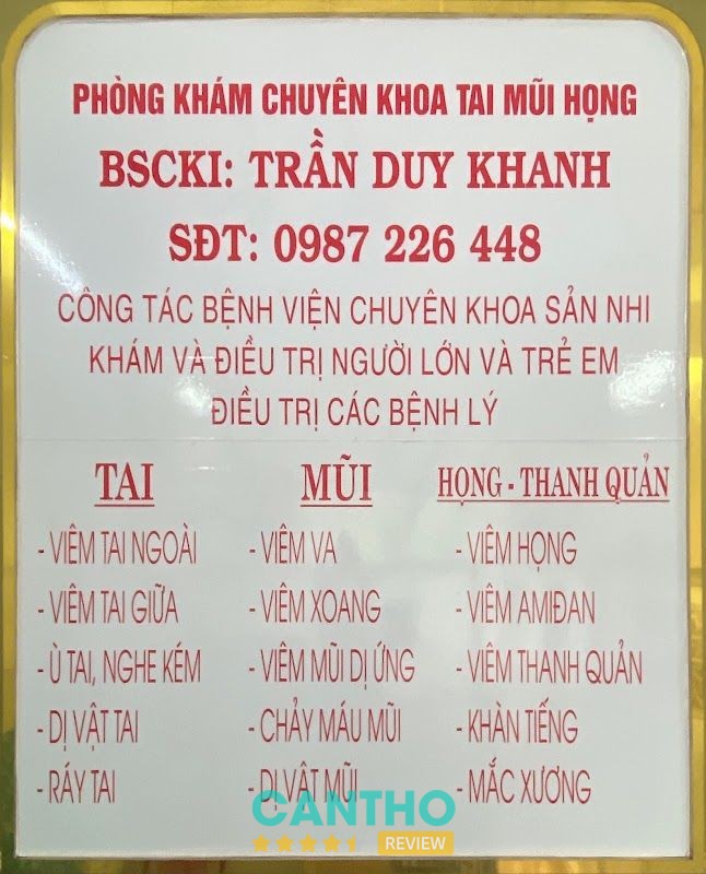 Phòng Khám Tai Mũi Họng - BSCKI Trần Duy Khanh – hình ảnh 3