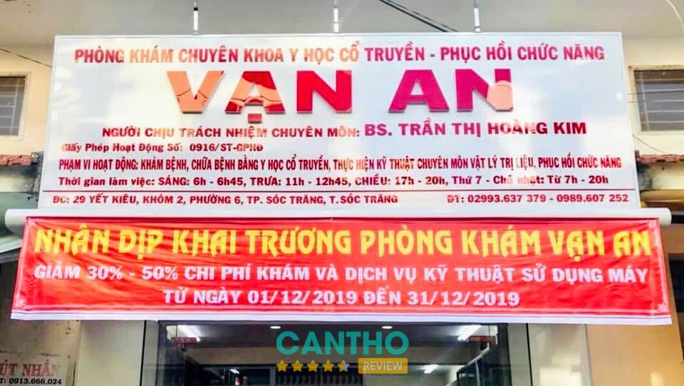 Phòng Khám Vạn An Sóc Trăng – 29 Yết Kiêu, khóm 2, Sóc Trăng, Cần Thơ, Việt Nam