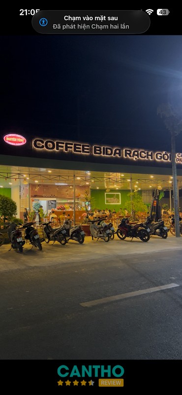 Không gian Coffe bida Rạch Gòi