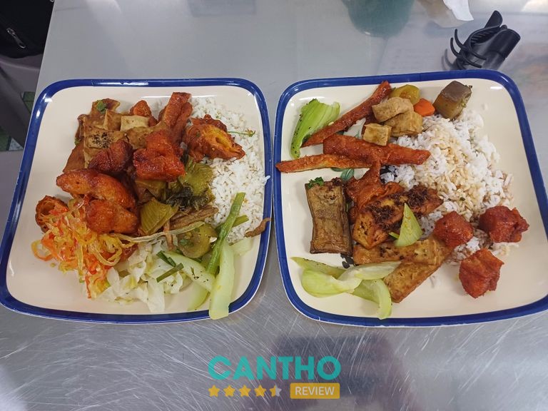 Trải nghiệm buffet cơm chay tại Ẩm Thực Chay Bình An Cần Thơ
