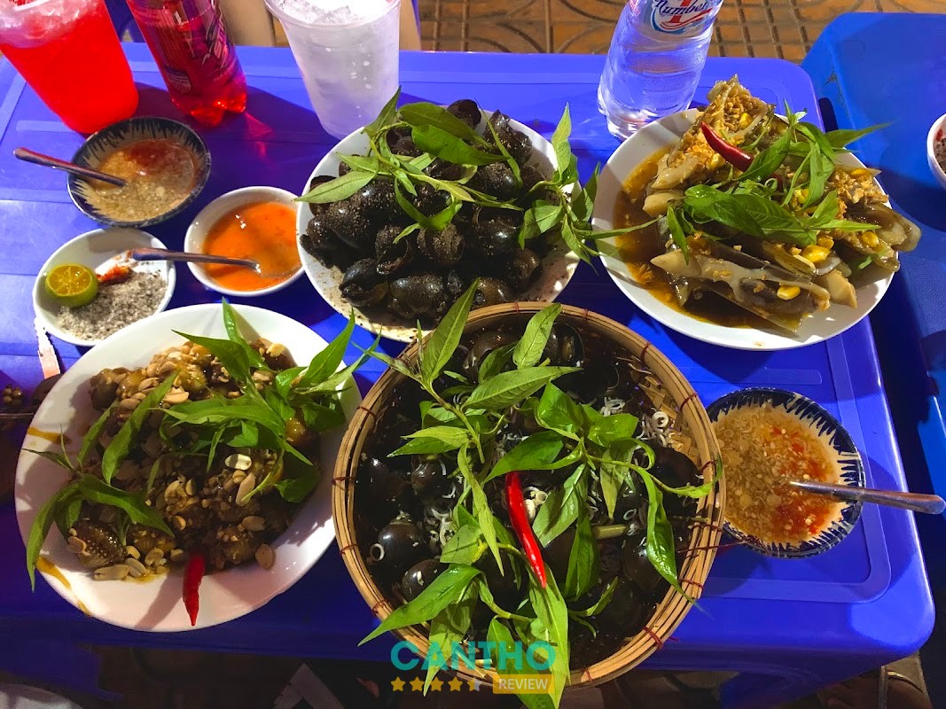 Các loại ốc tại quán Ốc Nếp
