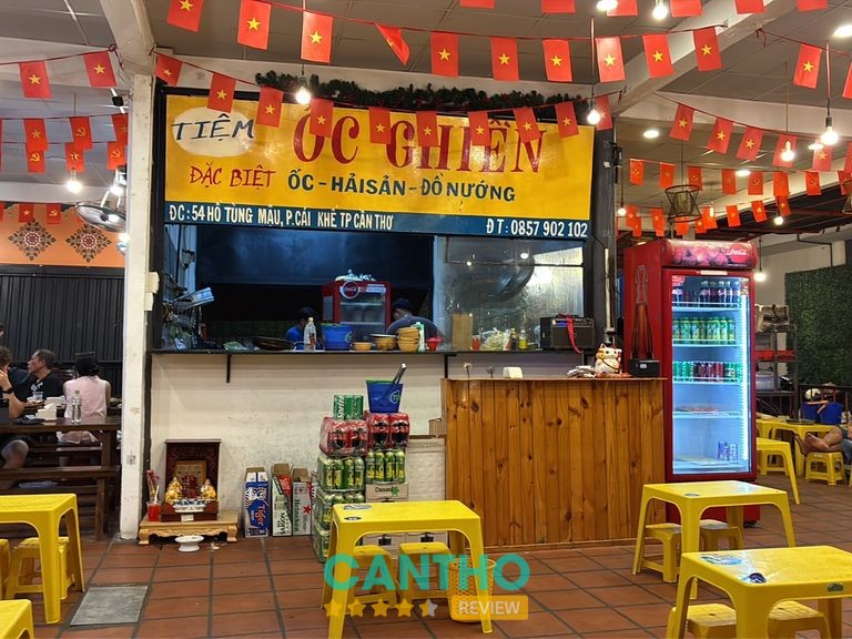 Tiệm Ốc Ghiền – quán ốc ở Cái Khế trên đường Hồ Tùng Mậu