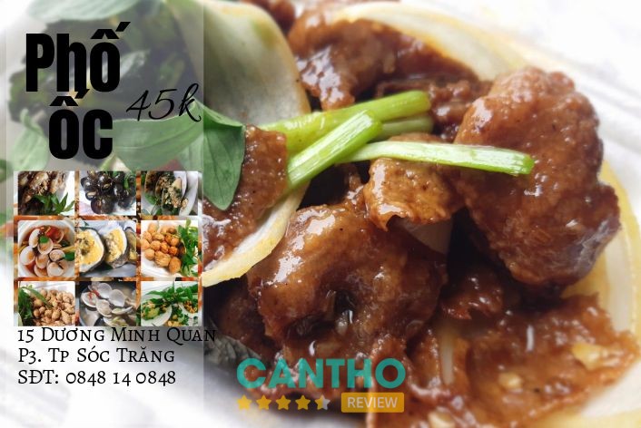 Không gian ăn uống tại Phố Ốc 45k Phú Lợi