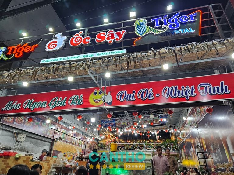 Quán Ốc Sậy – không gian và món ăn tại Vị Thanh