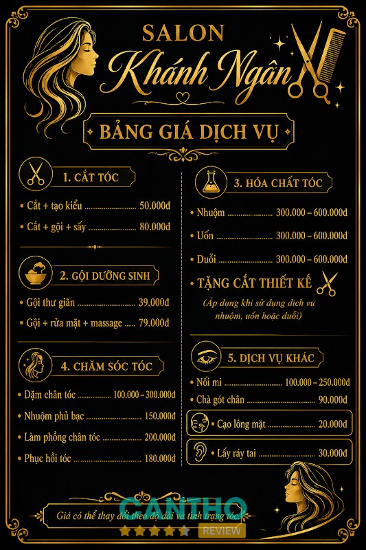 Salon Tóc Khánh Ngân Bình Thủy