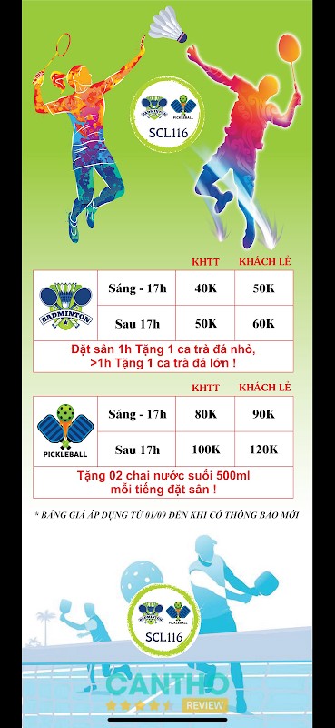 Sân Cầu Lông 116 & Pickleball Cần Thơ – hình ảnh 3