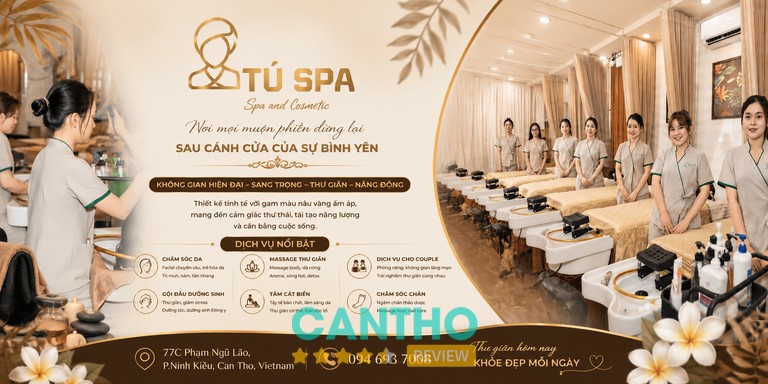 Tú Spa Cần Thơ chăm sóc da tại Phạm Ngũ Lão Ninh Kiều