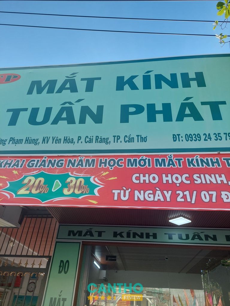 Mắt Kính Tuấn Phát – tiệm cắt kính cận ở Cái Răng