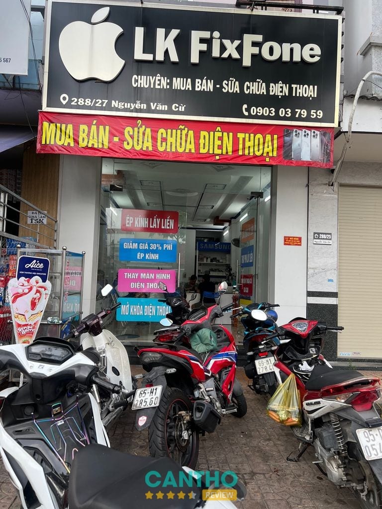 LK FixFone – khu vực ép kính điện thoại